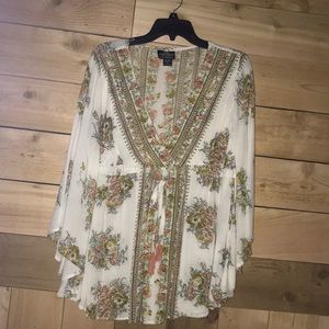 Angie floral blouse